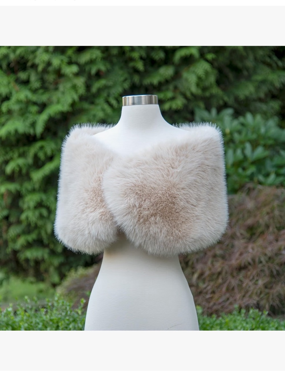 Tulip Bridal Fur Shawl